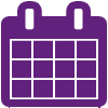 Calendar Icon Purple
